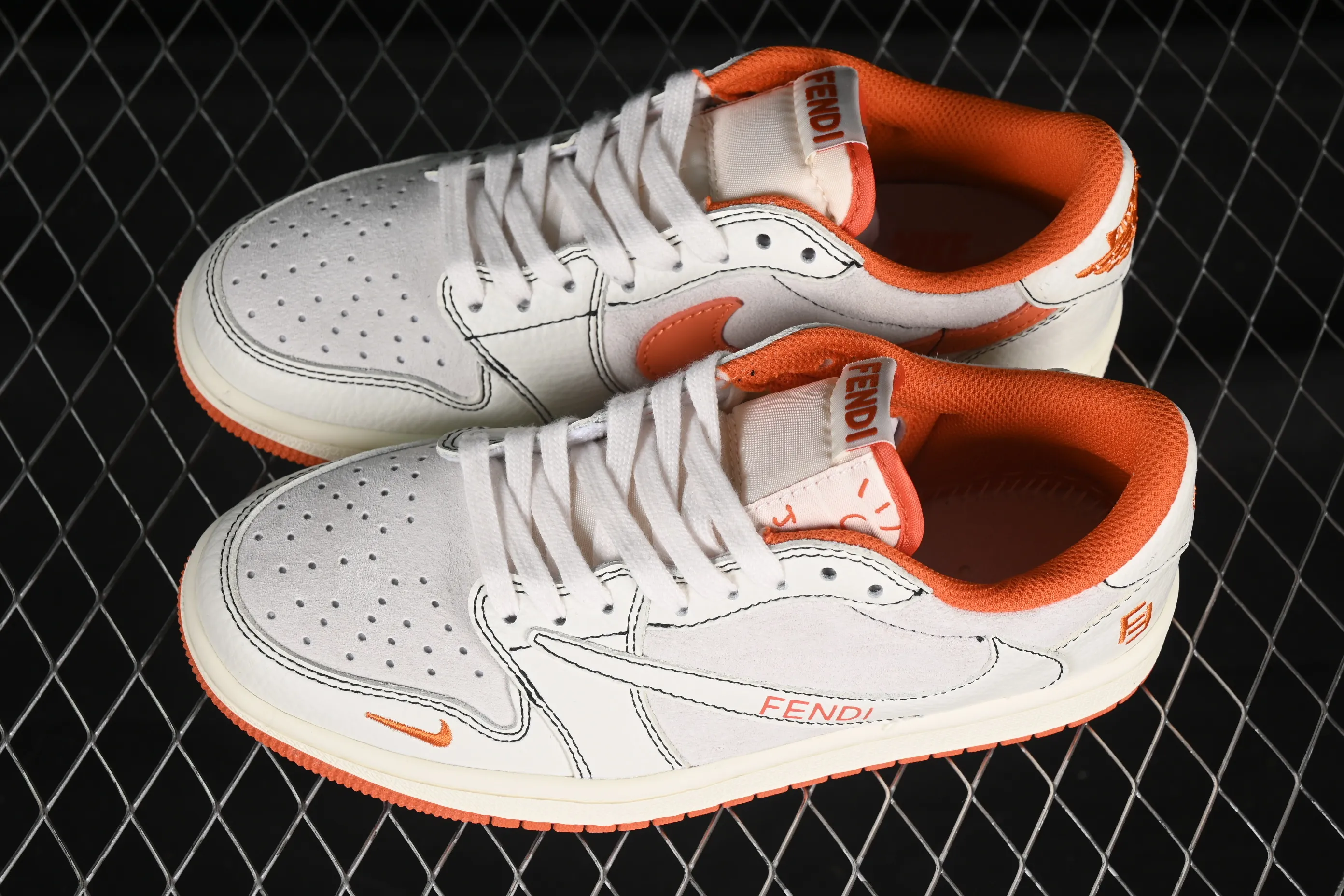 All categories Air Jordan Jordan series basketball shoes Air Jordan 1 Low High-end customized low-top sneakers Air Jordan 1 Low AJ1 Joe 1 Fendi joint low-top cultural casual sneakers XZ5749-002